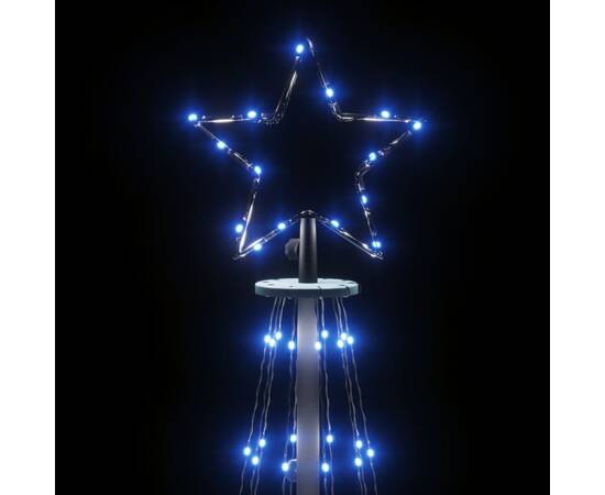 Brad de crăciun, 310 led-uri albastre, 300 cm, cu țăruș, 4 image