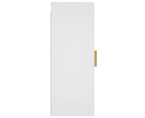 Dulap de perete, alb, 34,5x34x90 cm, lemn compozit, 8 image
