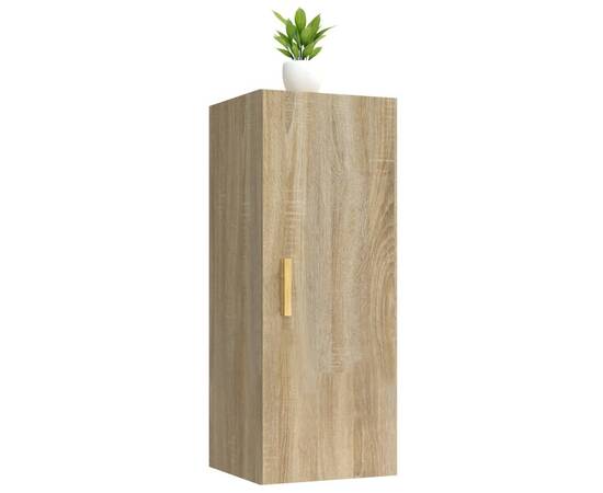 Dulap de perete, stejar sonoma, 34,5x34x90 cm, lemn compozit, 5 image