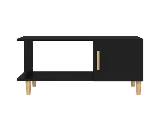 Măsuță de cafea, negru, 90x50x40 cm, lemn compozit, 6 image