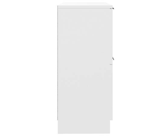 Servantă, alb, 30x30x70 cm, lemn compozit, 7 image