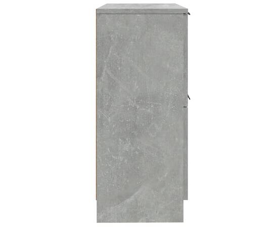 Servante, 2 buc., gri beton, 30x30x70 cm, lemn compozit, 7 image