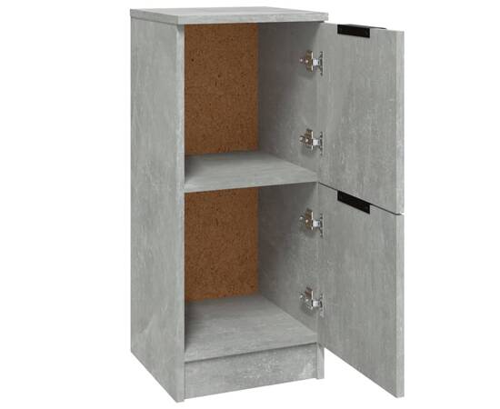 Servante, 2 buc., gri beton, 30x30x70 cm, lemn compozit, 6 image