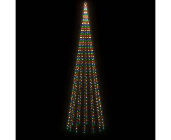 Brad de crăciun, 1134 led-uri, multicolor, 800 cm, cu țăruș, 3 image