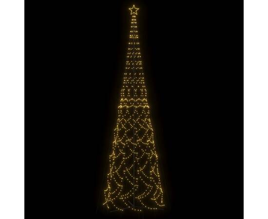 Brad de crăciun conic, 3000 led-uri, alb cald, 230x800 cm, 3 image