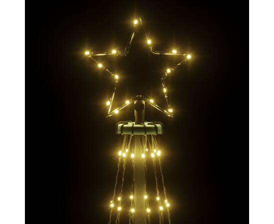 Brad de crăciun conic, 732 led-uri, alb cald, 160x500 cm, 4 image