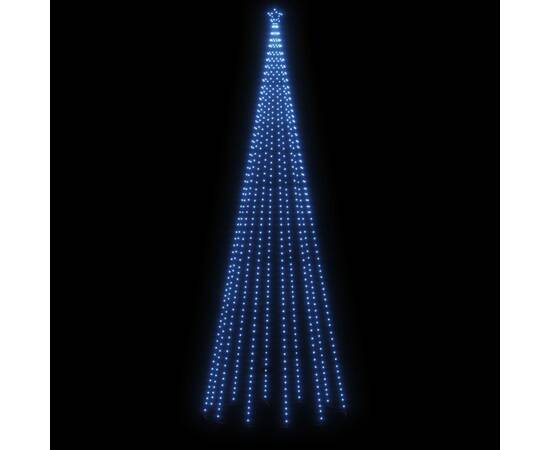 Brad de crăciun cu țăruș, 732 led-uri, albastru, 500 cm, 3 image