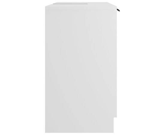 Dulap de baie, alb, 64,5x33,5x59 cm, lemn compozit, 8 image