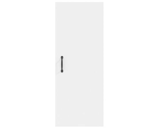 Dulap de perete suspendat, alb, 34,5x34x90 cm, lemn compozit, 6 image