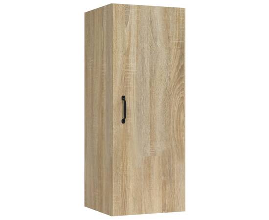 Dulap de perete suspendat, stejar sonoma, 34,5x34x90 cm, lemn, 2 image