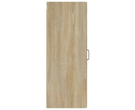 Dulap de perete suspendat, stejar sonoma, 34,5x34x90 cm, lemn, 8 image