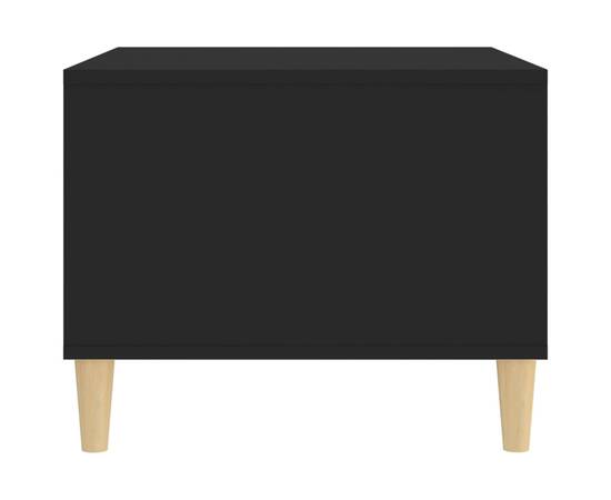 Măsuță de cafea, negru, 60x40x50 cm, lemn compozit, 6 image