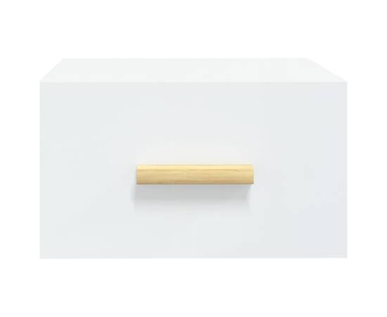 Noptiere de perete, 2 buc., alb, 35x35x20 cm, 5 image