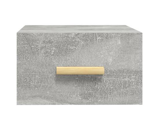 Noptiere de perete, 2 buc., gri beton, 35x35x20 cm, 7 image