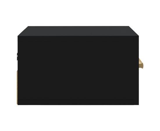 Noptiere de perete, 2 buc., negru, 35x35x20 cm, 8 image