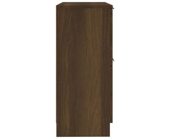 Servante, 2 buc., stejar maro, 30x30x70 cm, lemn prelucrat, 7 image