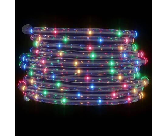 Cablu luminos cu 120 led-uri, multicolor, 5 m, pvc, 2 image