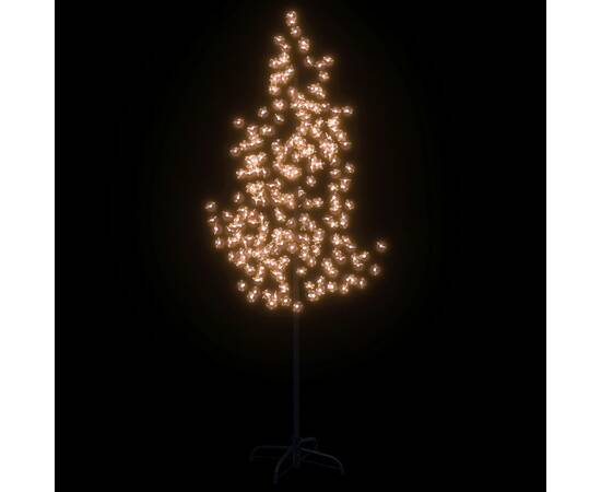 Copac cu flori de cireș cu led, 220 led-uri alb calde, 220 cm, 3 image