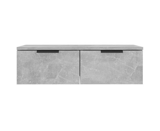 Dulapuri de perete 2 buc. gri beton 68x30x20 cm lemn compozit, 8 image