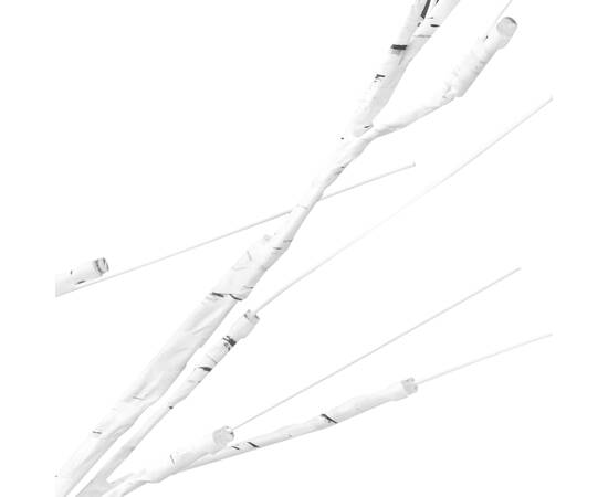 Mesteacăn cu led, alb, 672 led-uri alb calde, 400 cm, 5 image