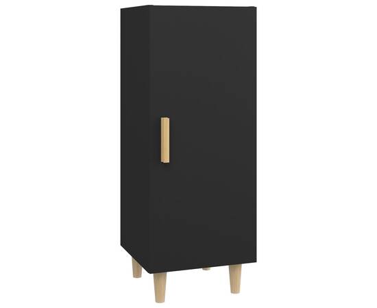 Servantă, negru, 34,5x34x90 cm, lemn compozit, 2 image
