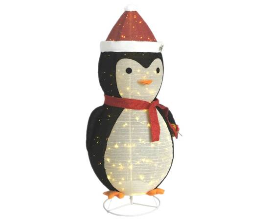 Figurină pinguin decorativă crăciun, led, 180 cm, țesătură lux, 2 image