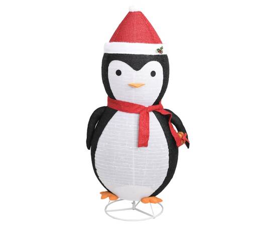 Figurină pinguin decorativă crăciun, led, 180 cm, țesătură lux, 4 image