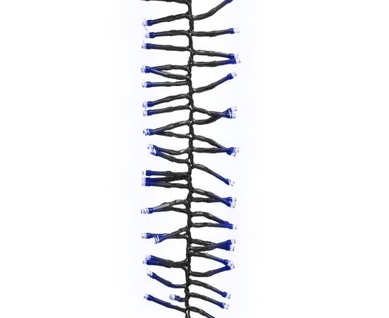 Instalație tip cluster cu 1000 led-uri, albastru, 20 m, pvc, 2 image