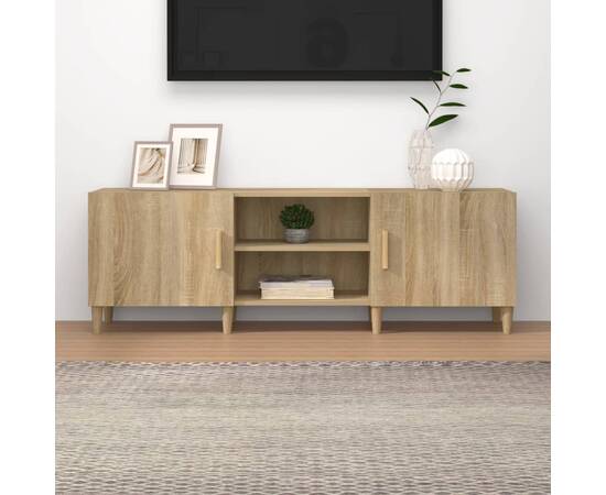 Comodă tv, stejar sonoma, 150x30x50 cm, lemn compozit