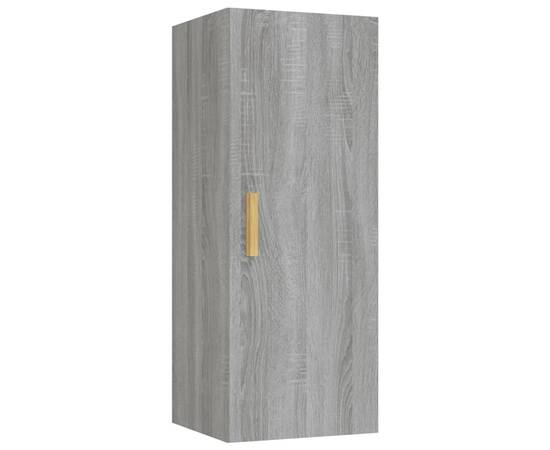 Dulap de perete, gri sonoma, 34,5x34x90 cm, lemn compozit, 2 image