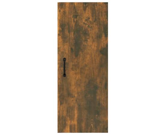 Dulap de perete suspendat, stejar fumuriu, 34,5x34x90 cm, lemn, 6 image