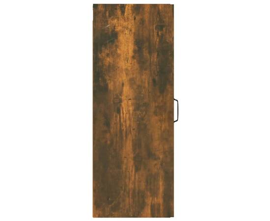 Dulap de perete suspendat, stejar fumuriu, 34,5x34x90 cm, lemn, 8 image