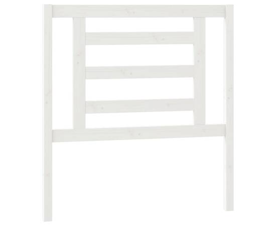 Pat de zi extensibil, alb, 2x(90x200) cm, lemn masiv de pin, 6 image