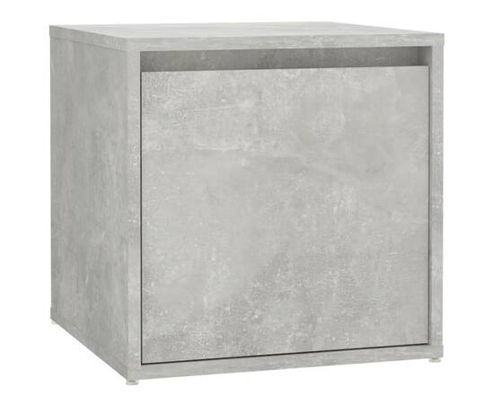 Set de mobilier pentru hol, gri beton, lemn prelucrat, 7 image