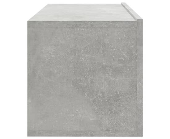 Dulapuri tv de perete, 4 buc., gri beton, 100x30x30 cm, 6 image