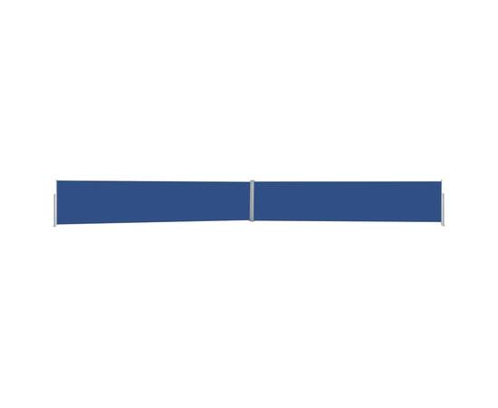 Copertină laterală retractabilă de terasă, albastru, 170x1200cm