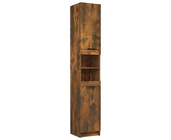 Set dulapuri de baie, 5 piese, stejar fumuriu, lemn prelucrat, 6 image