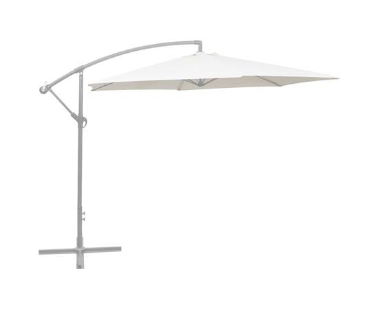 Pânză de schimb umbrelă de soare, alb nisipiu, 300 cm, 2 image