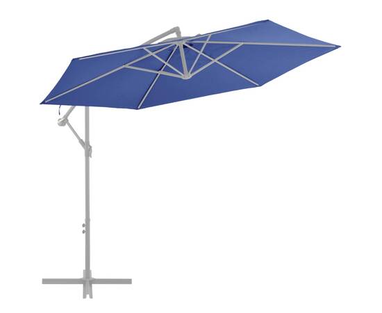 Pânză de schimb umbrelă de soare consolă albastru azuriu 300 cm, 2 image