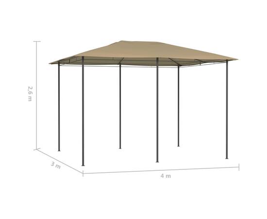 Pavilion, gri taupe, 3x4x2,6 m, 160 g/m², 4 image