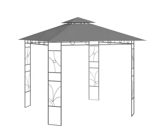 Pavilion, antracit, 3x3x2,7 m, 160 g/m²