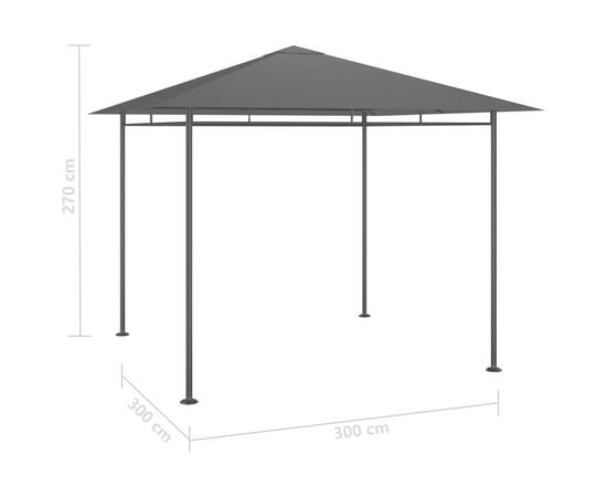 Pavilion, antracit, 3x3x2,7 m, 180 g/m², 4 image
