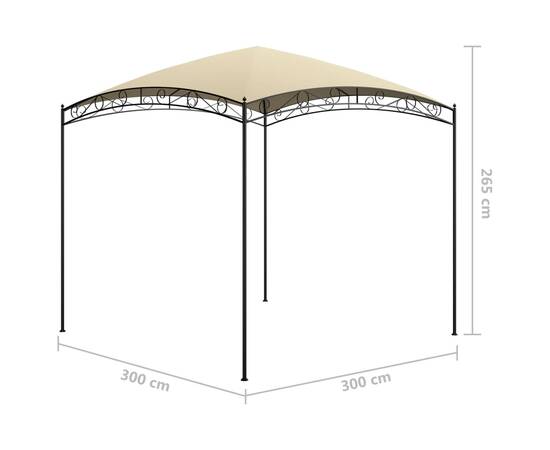 Pavilion, crem, 3 x 3 x 2,65 m, 180 g/m², 5 image