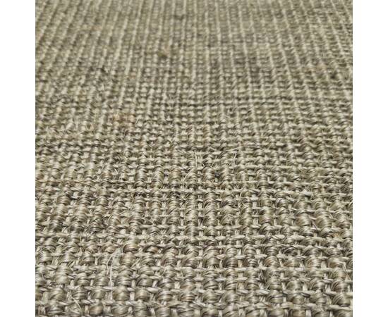 Covor din sisal natural, gri taupe, 66x200 cm, 4 image