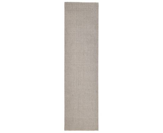 Covor din sisal natural, nisipiu, 66x250 cm, 2 image