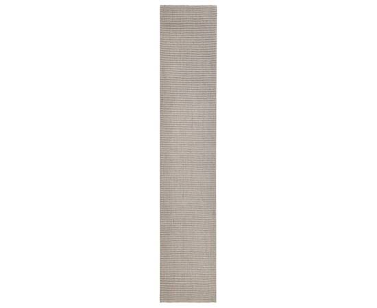 Covor din sisal natural, nisipiu, 66x350 cm, 2 image