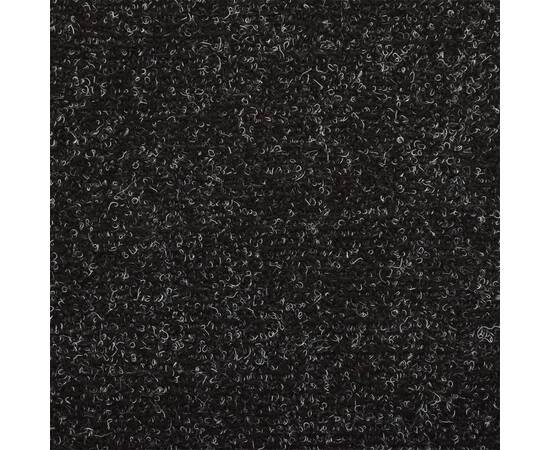Covorașe scări, 10 buc., negru, 65x25 cm, cusătură punch, 7 image