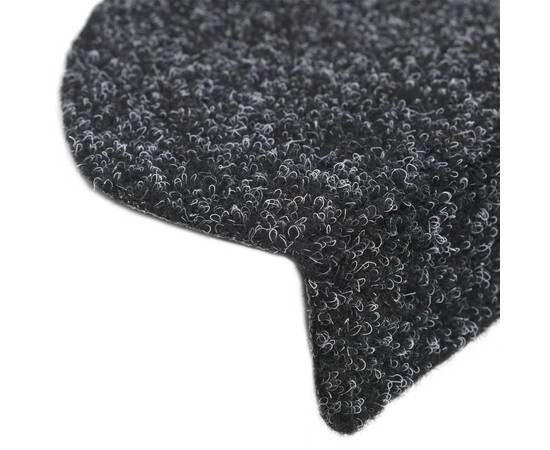 Covorașe scări autoadezive, 10 buc., negru, 65x21x4 cm, punch, 8 image