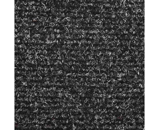Covorașe scări autoadezive 10 buc. gri închis 65x21x4 cm punch, 9 image