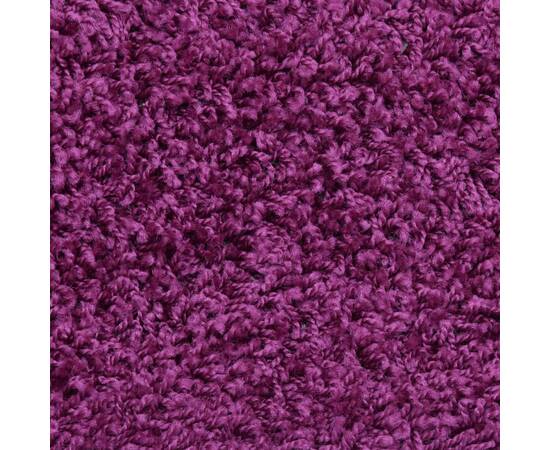 Covorașe de scară, 10 buc., violet, 56x20 cm, 7 image